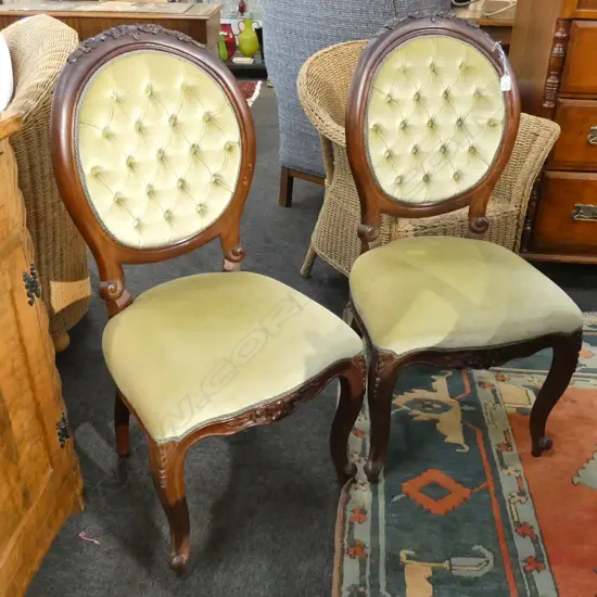 2 FRENCH STYLE DINING CHAIRS
