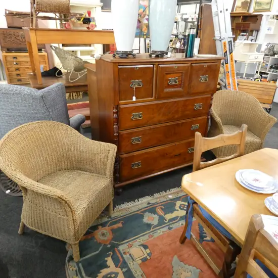 PR OF SEAGRASS ARMCHAIRS