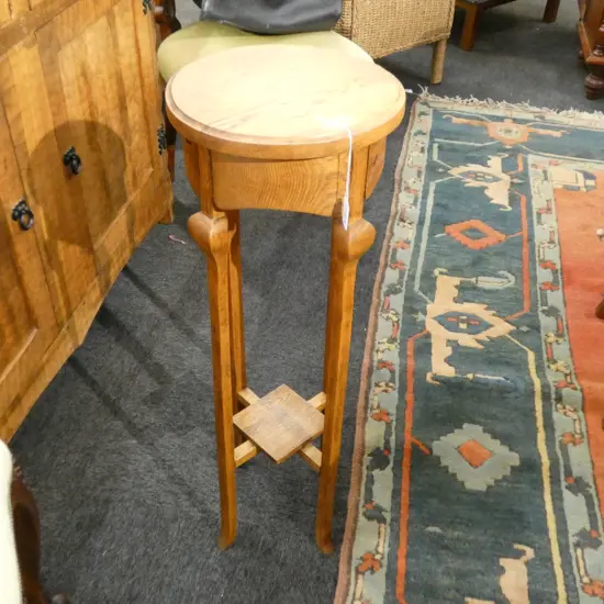 OAK PLANT STAND H  790 MM