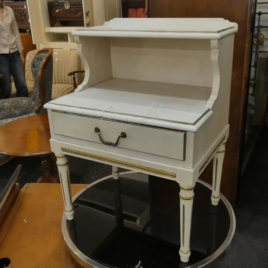 FRENCH STYLE BEDSIDE TABLE W. 515MM