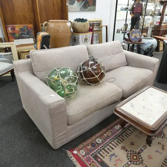 LINEN SOFA L. 2.1M