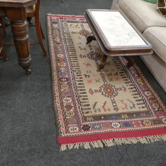 OLD PERSIAN KELIM RUG 2000 x 1000mm