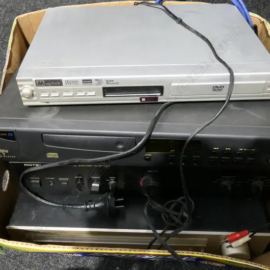 ROTEL AMP/YAMAHA/TUNER/CD+ DVD PLAYER