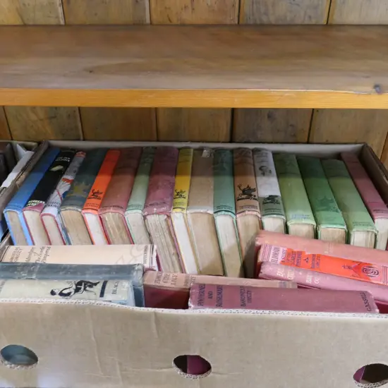 BOX OF ASST BOOKS P. G. WODEHOUSE ETC