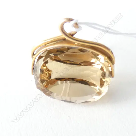 9CT CITRINE SPINNER