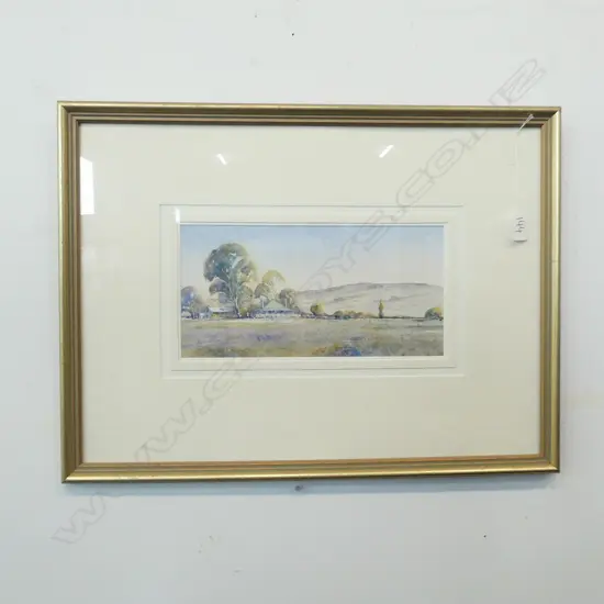 Brian Dobson (Aust b1947) watercolour, 'Morning Light Mintaro'