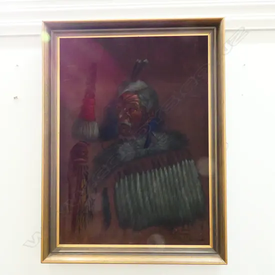 RAY DAWSON PAINTING ON VELVET 'TE HIRA TE KAWAU'...