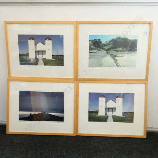 4x ROBIN MORRISON PRINTS OF PHOTOGRAPHS, 1 HAS BROKEN GLASS