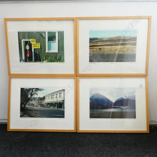 4x ROBIN MORRISON PRINTS OF PHOTOGRAPHS, 1 HAS BROKEN GLASS
