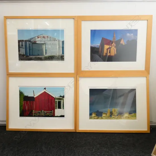 4x ROBIN MORRISON PRINTS OF PHOTOGRAPHS, 1 HAS BROKEN GLASS