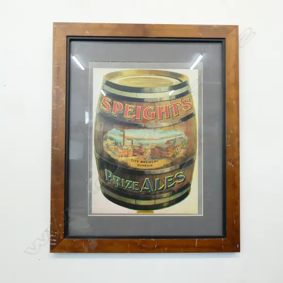 FRAMED SPEIGHTS PRIZE ALE POSTER 