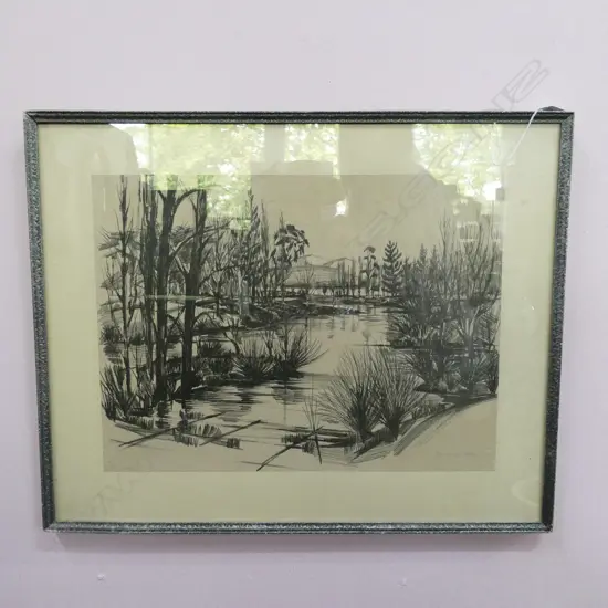 JOHN DRAWBRIDGE SIGNED LITHO 320 X 440 MM