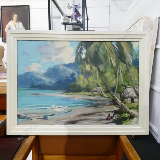 STONE OIL PACIFIC VILLAGE SCENE 520 X 780 MM