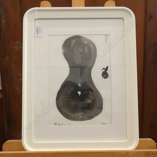 JONATHAN GIBB, ACRYLIC & PENCIL, 'HOUR 1' 2011 195 X 290 MM