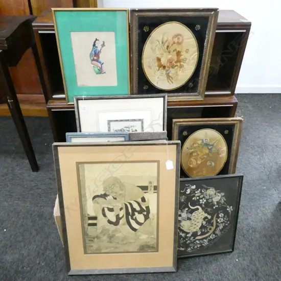 9 ARTWORKS; ORIENTAL FABRIC ETC