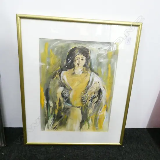 J. LEWIS 'WOMAN IN A HURRY' ACRYLIC 555 X 670MM