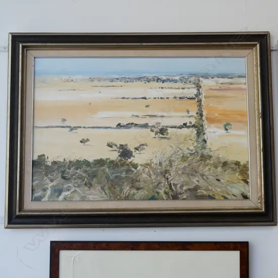 LES FINCH OIL PAINTING 'LOOKING TOWARDS LARA....