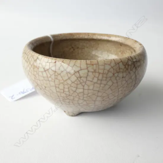 OLD CHINESE CRACKLE CELADON SMALL BOWL