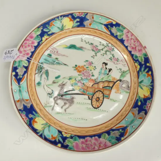 FAMILLE ROSE PLATE D 250 MM