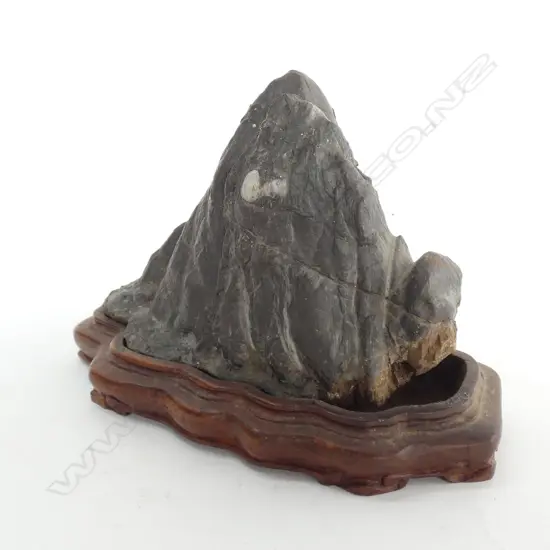 OLD SMALL ORIENTAL SCHOLARS ROCK MOUNTAIN