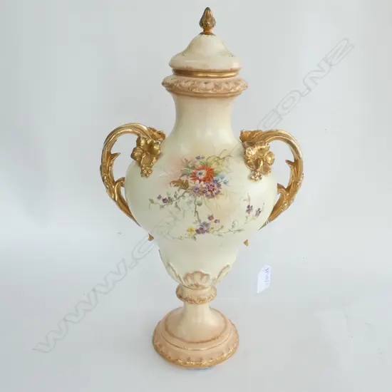 ROYAL BONN GERMAN LIDDED GERMAN VASE H. 400MM