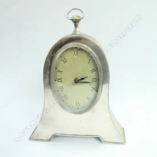 METAL FRAMED MANTLE CLOCK H 370 MM
