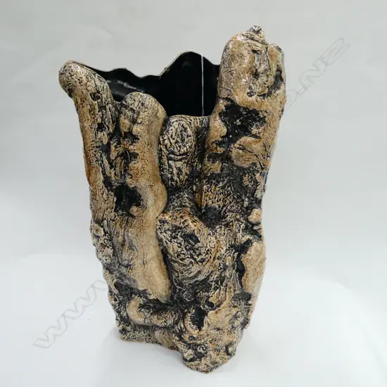 CERAMIC NATURALISTIC FORM VASE H 420 MM 