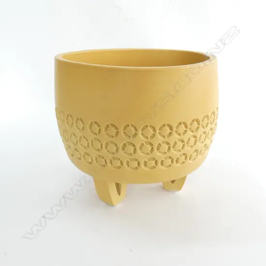 MODERIST ORIENTAL YELLOW GLAZE BONZAI POT H.165mm