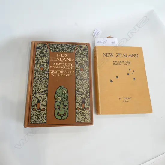 2 BOOKS N.Z. BY F+W WRIGHT +N.Z THE DEAR OLD LAND