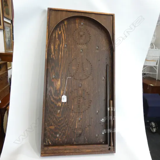 VINTAGE PIN BALL GAME BAGATELLE PANEL L. 770MM TAIPO NZ