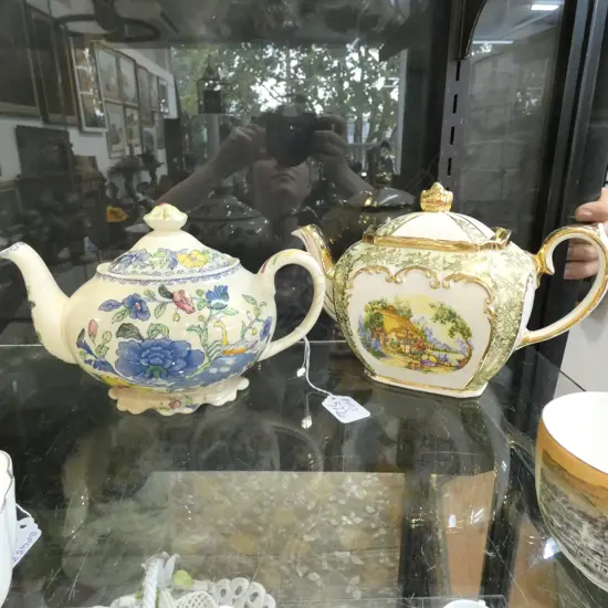 MASONS AND SADLER TEAPOTS SOME CRAZING