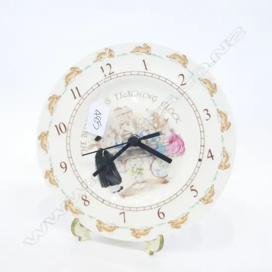 ROYAL DOULTON BUNNYKINS TEACHING CLOCK