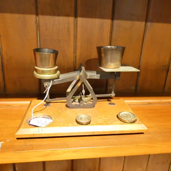 BRASS POSTAL SCALES