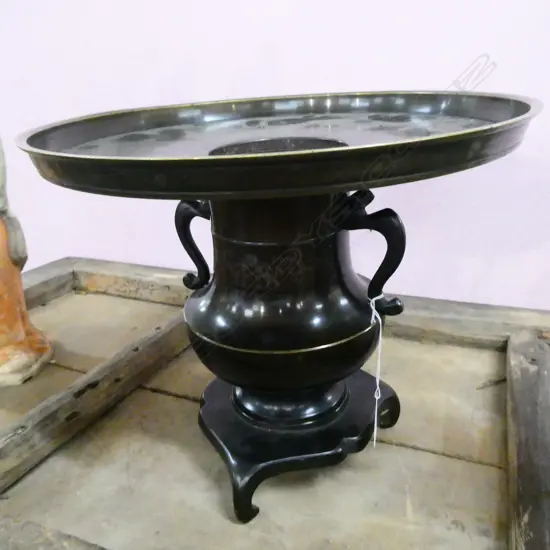 OLD JAPANESE BRONZE IKEBANA USUBATA