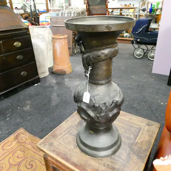 HEAVY ORIENTAL VASE AF H. 460MM