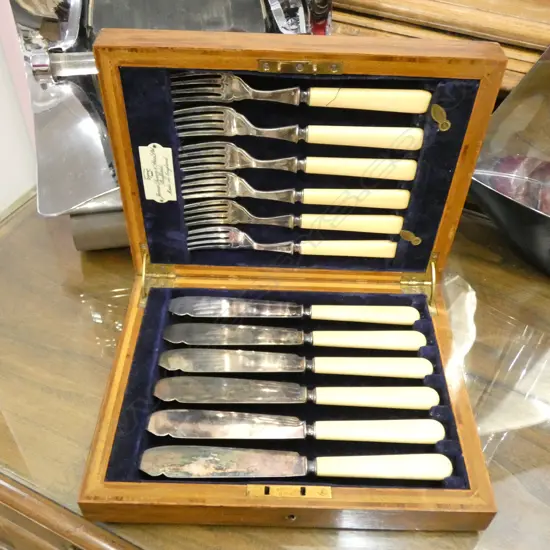 CASED EP FISH KNIVES + FORKS