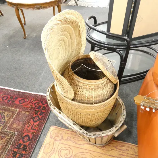 2 CANE BASKETS H. 600MM