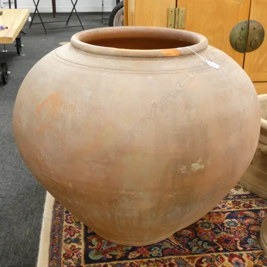 LARGE TERRACOTTA POT H. 640MM DIA. 700MM CHIPS TO RIM