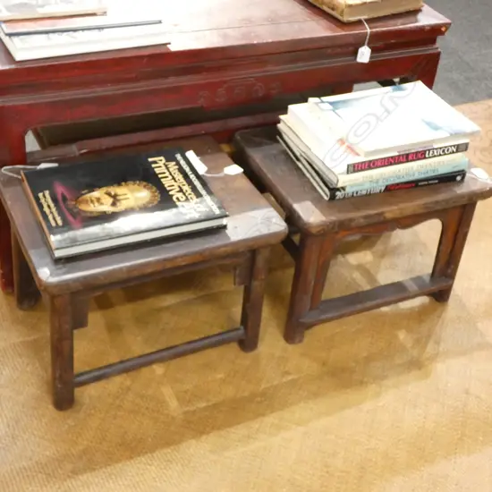 PR SMALL CHINESE WOODEN TABLES L. 440MM H. 315MM