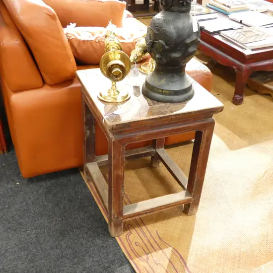 RUSTIC ORIENTAL SIDE TABLE H. 515MM