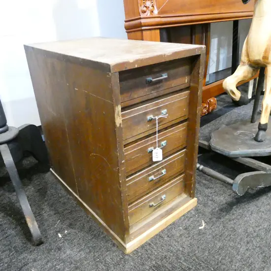 VINTAGE JAPANESE COLLECTORS CHEST H. 490mm D. 480mm