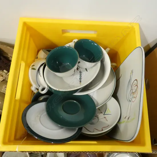 BOX LOT DENBY DINNERWARE