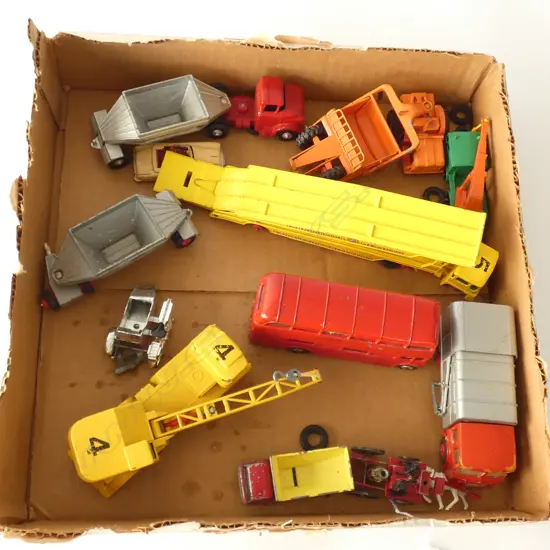 MATCHBOX & DINKY DIE-CAST TOYS. TRUCKS BUS ETC SOME A.F