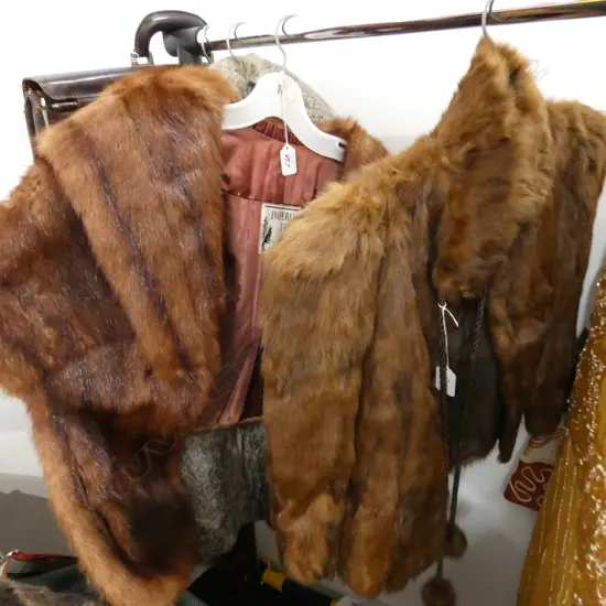 TWO FUR STOLES