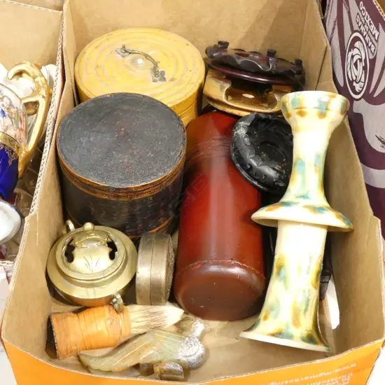 BOX LOT ASST. ORIENTAL ITEMS