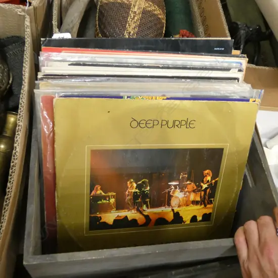 BOX ASST RECORDS DEEP PURPLE ETC