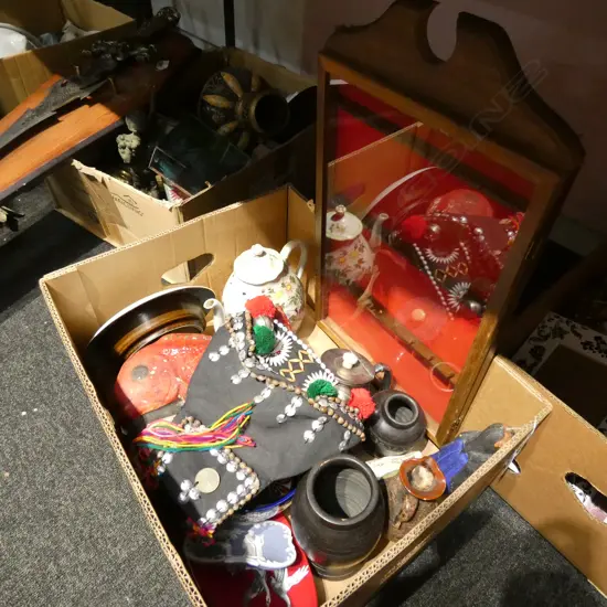 LOT ASSORTED ORIENTAL, EP WARE, CROWN DEVON ETC