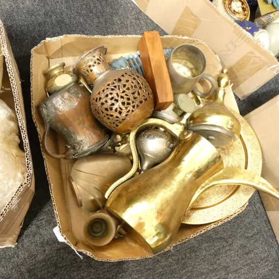 BOX LOT ASST. BRASSWARE