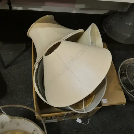 BOX LOT LAMPSHADES
