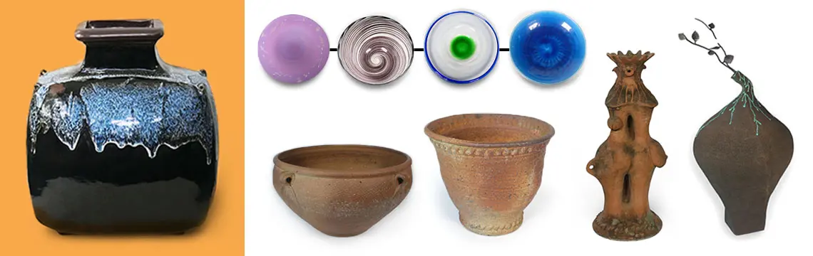 NZ & OTHER STUDIO ART POTTERY - GLASS & CRAFT